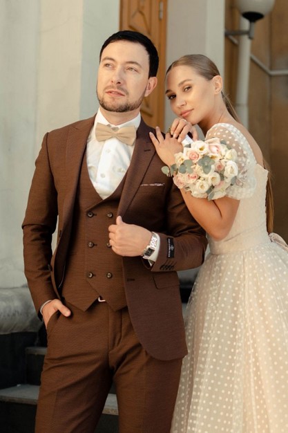 Свадебное платье «Мужской костюм 6651» | Свадебный салон GABBIANO в Новосибирске