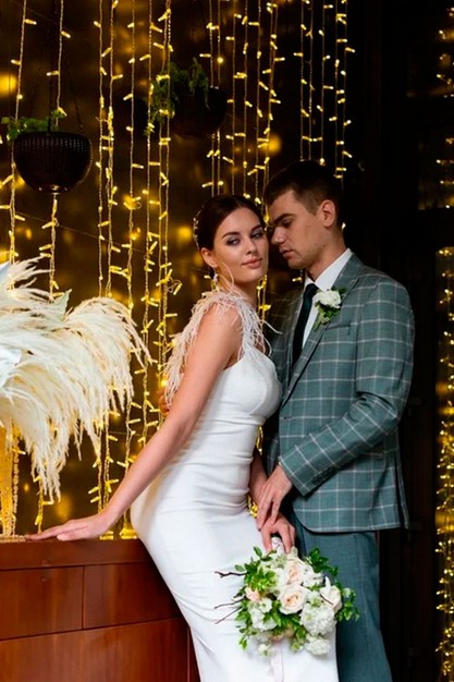 Свадебное платье «Мужской костюм 8476» | Свадебный салон GABBIANO в Новосибирске