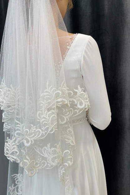 Gabbiano. Свадебное платье Фата «Мариса». Коллекция 