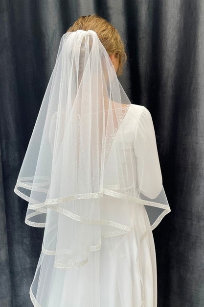 Gabbiano. Свадебное платье Фата «Глиттер». Коллекция 