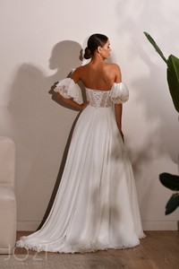 Свадебное платье Альда А-силуэт, С корсетом, Со шлейфом