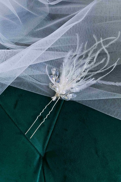 Свадебное платье «Шпилька перья» | Свадебный салон GABBIANO в Новосибирске
