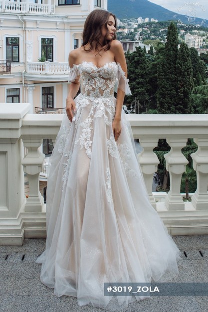 Gabbiano. Свадебное платье Зола. Коллекция Crystal World 