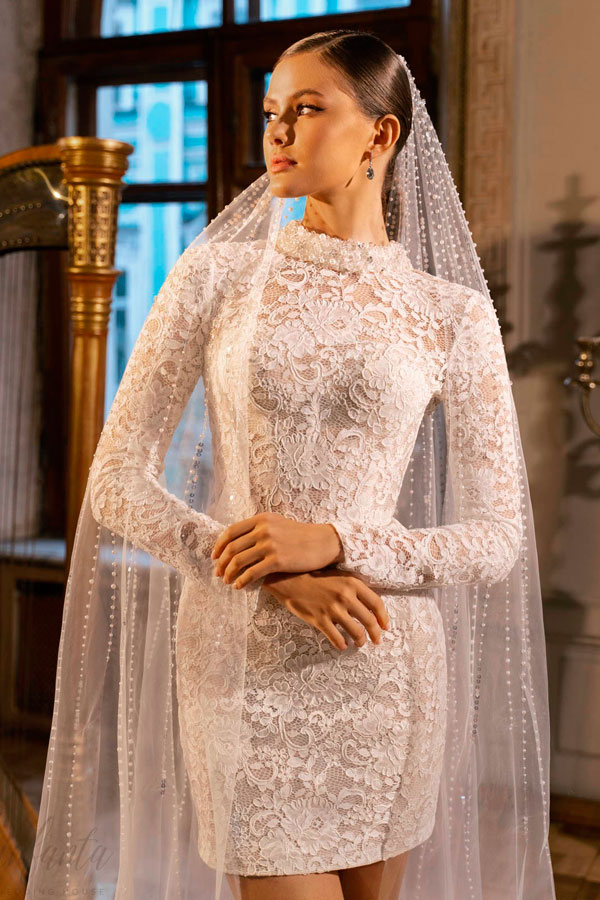свадебное платье мини