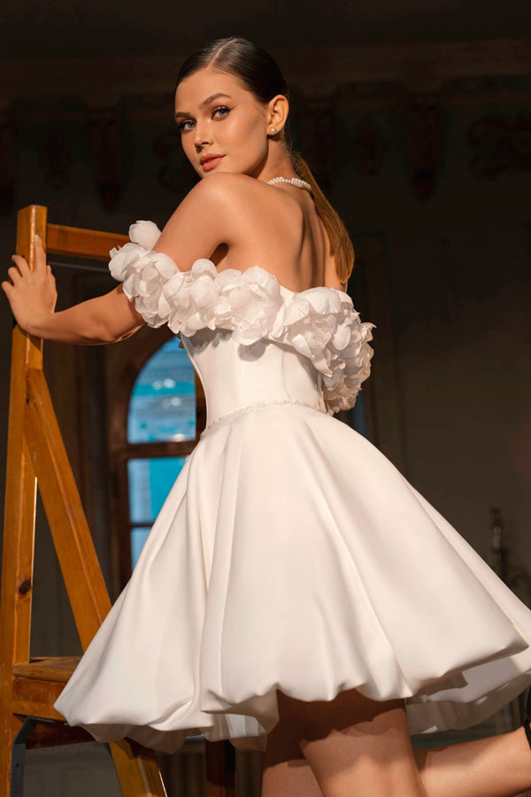 свадебное платье мини
