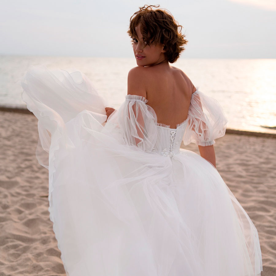 белое свадебное платье